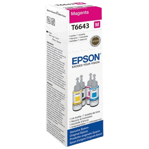 EPSON T6643 MAGENTA INK BOTTLE