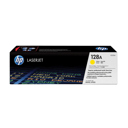 HP 128A Yellow LaserJet Toner Cartridge | CE322A  in Dubai, UAE