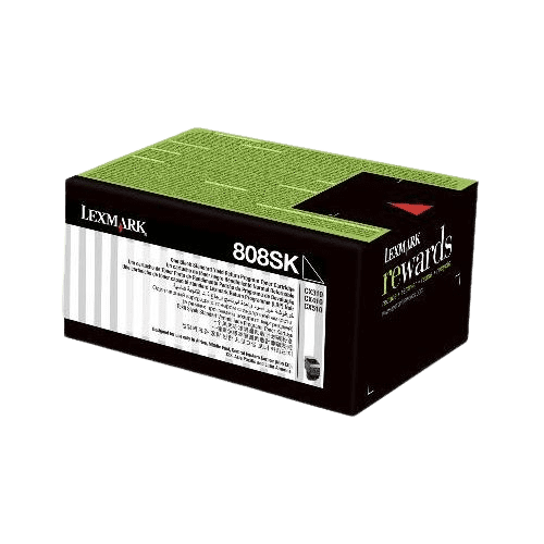 LEXMARK 808SK BLACK TONER CARTRIDGE - 80C8SK0 